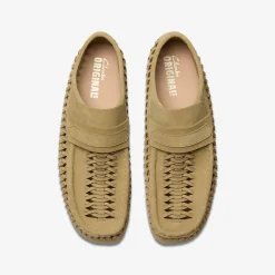 Clarks Wallabee Loafer Weave Maple Suede Store