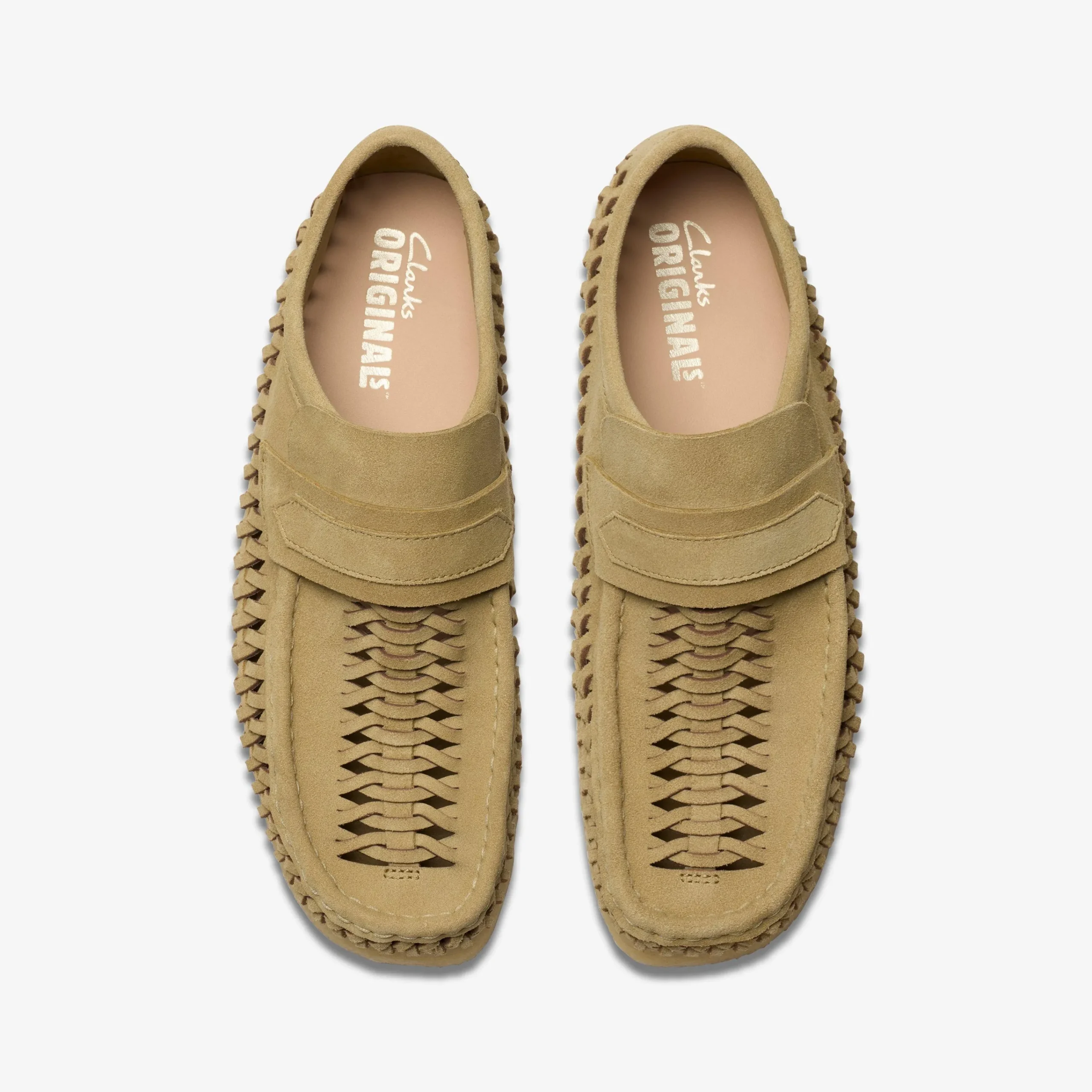 Clarks Wallabee Loafer Weave Maple Suede Store