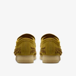 Clarks Wallabee Loafer Weave Olive Suede Cheap