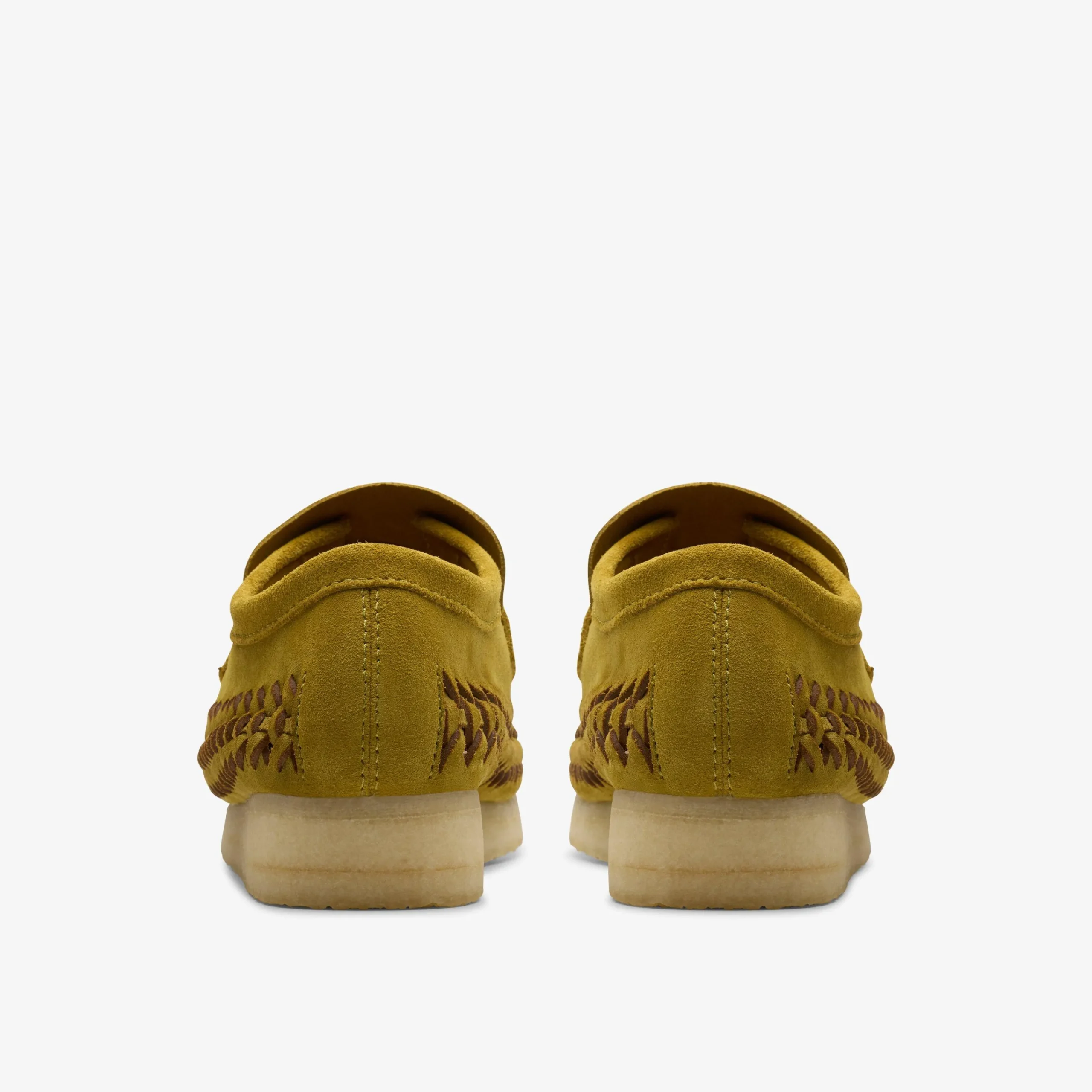 Clarks Wallabee Loafer Weave Olive Suede Cheap