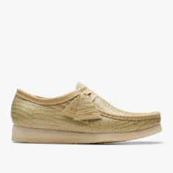 Clarks Wallabee Maple Crocodile Fashion