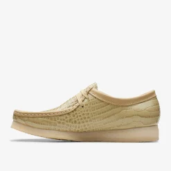 Clarks Wallabee Maple Crocodile Fashion