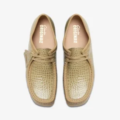 Clarks Wallabee Maple Crocodile Fashion