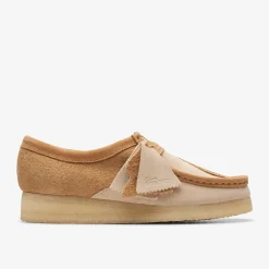 Clarks Wallabee Mid Tan Combination Clearance