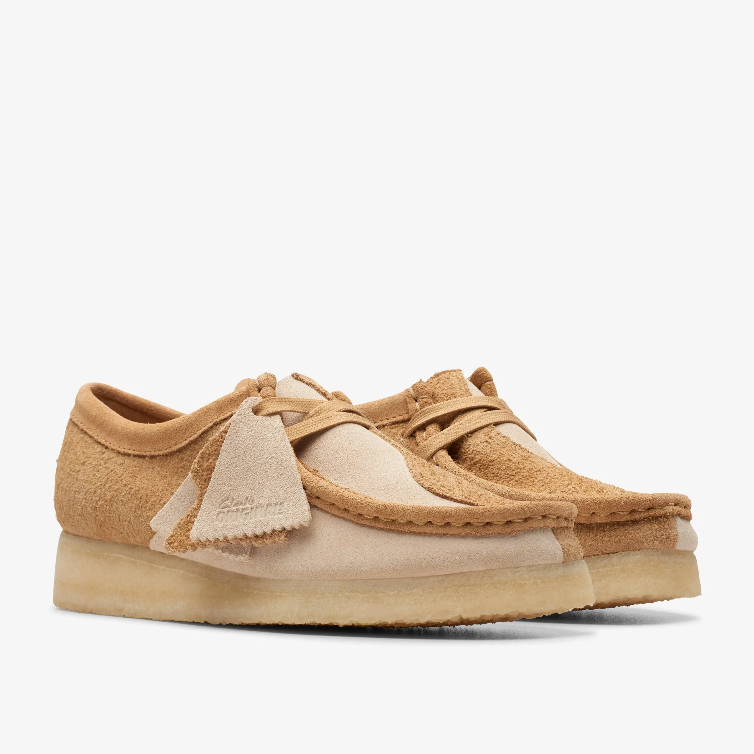 Clarks Wallabee Mid Tan Combination Clearance