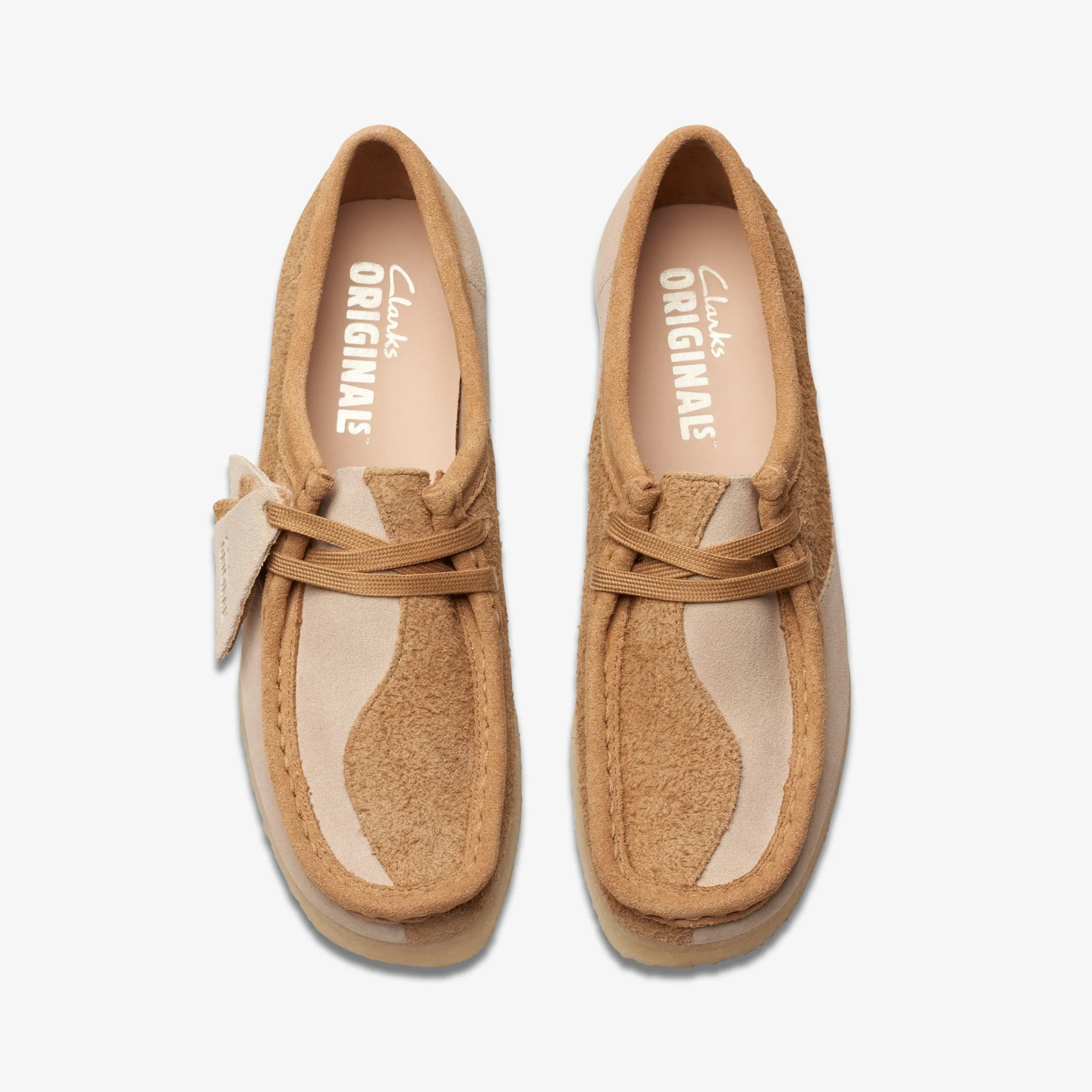 Clarks Wallabee Mid Tan Combination Clearance