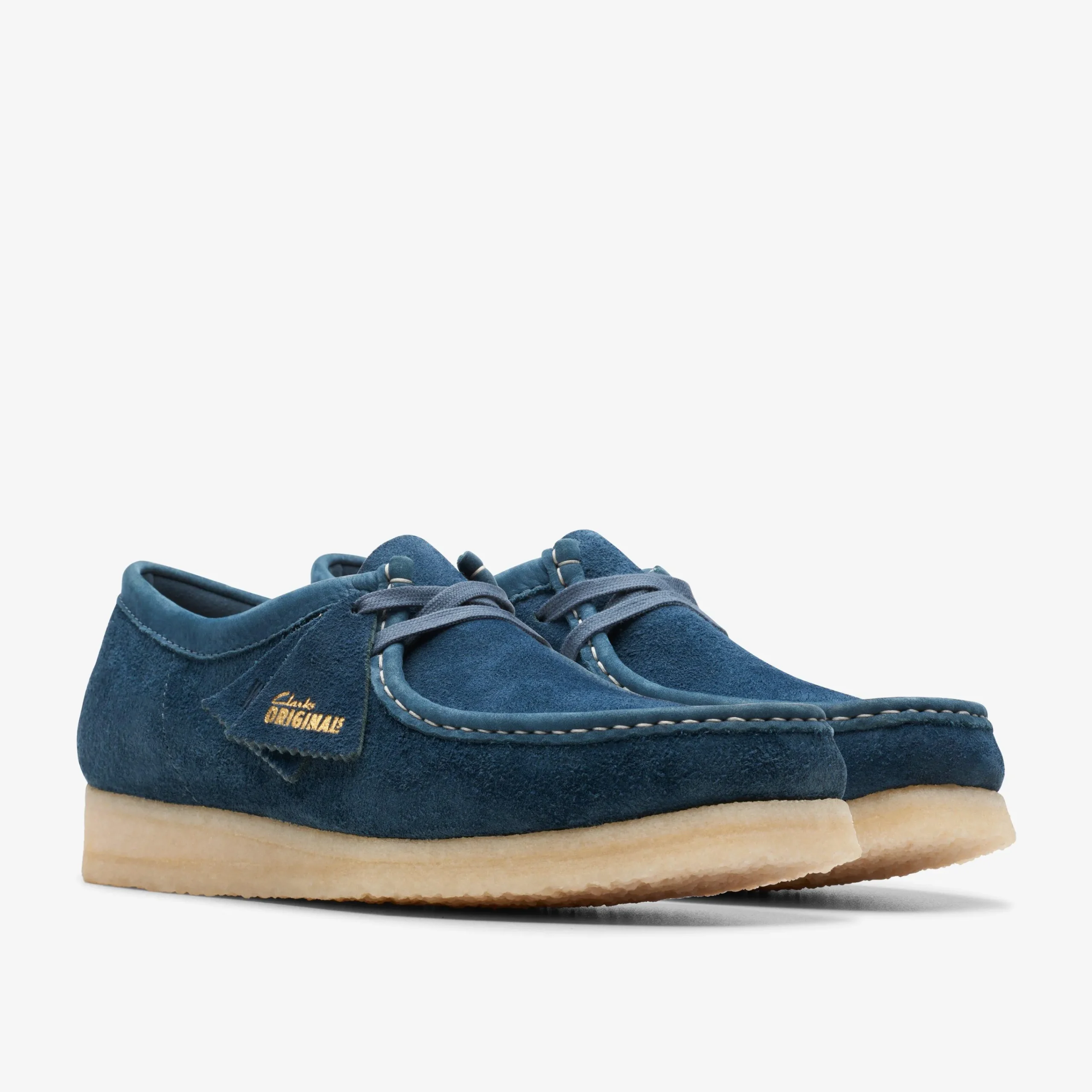 Clarks Wallabee Navy/Teal Suede Outlet