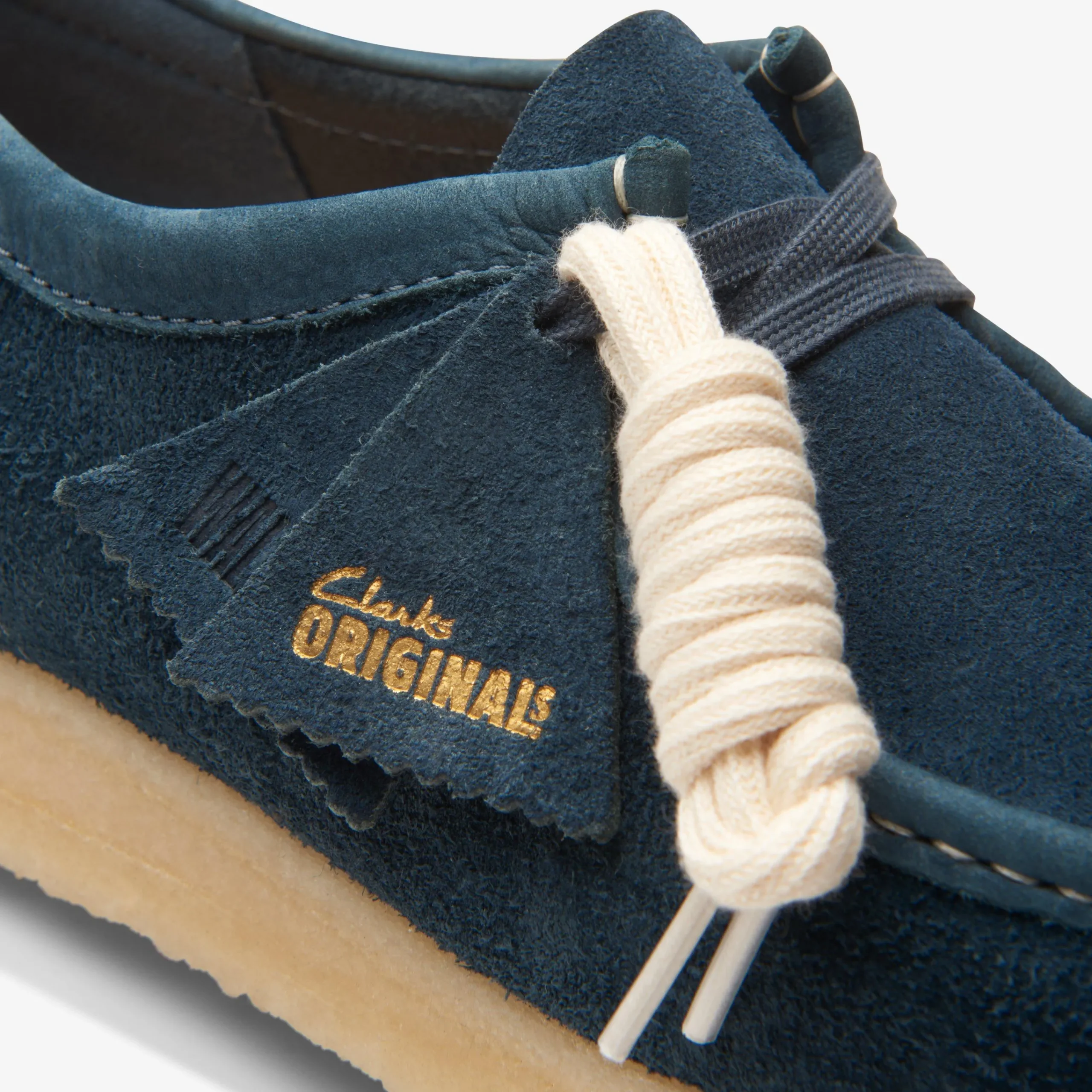 Clarks Wallabee Navy/Teal Suede Outlet