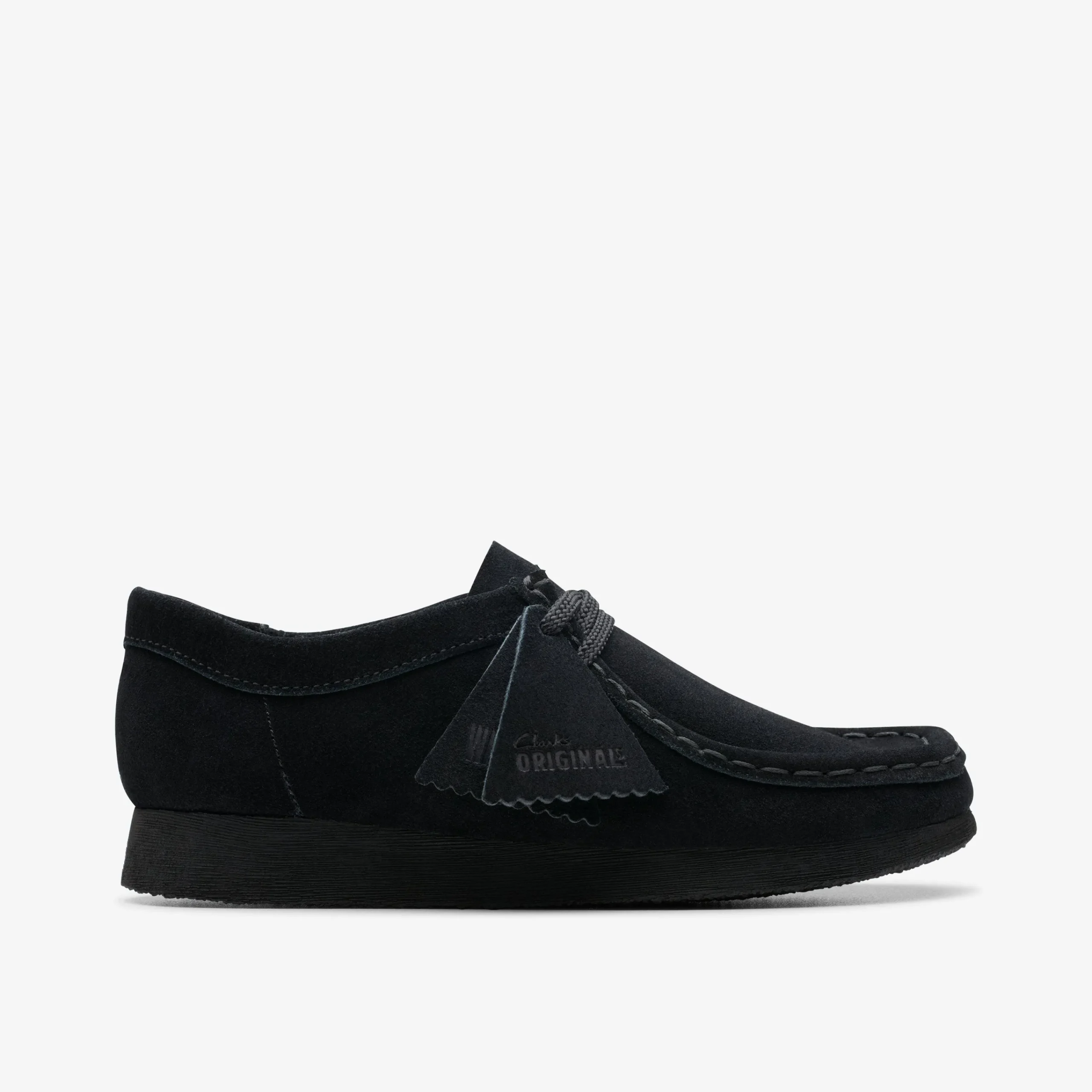 Clarks Wallabee Older Black Suede Best