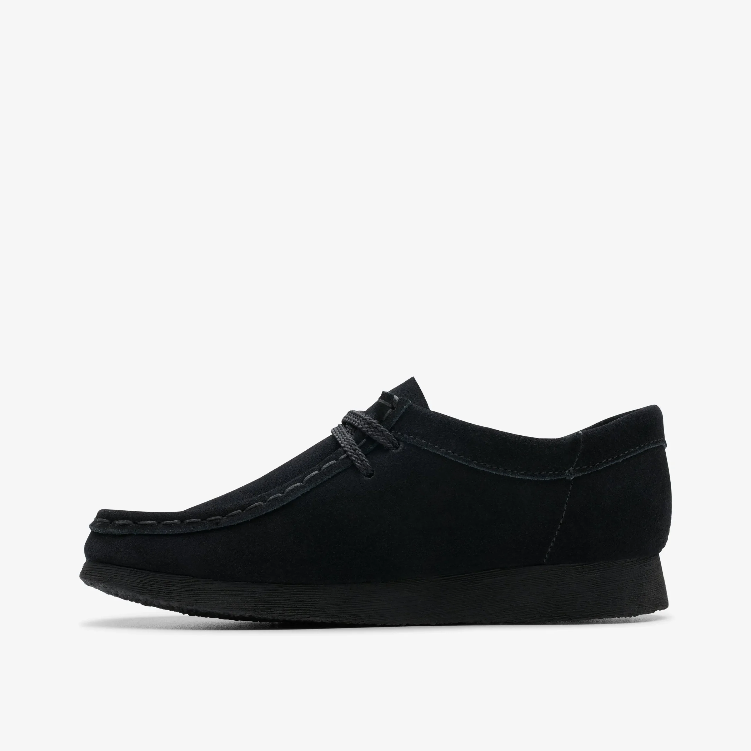 Clarks Wallabee Older Black Suede Best