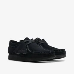 Clarks Wallabee Older Black Suede Best