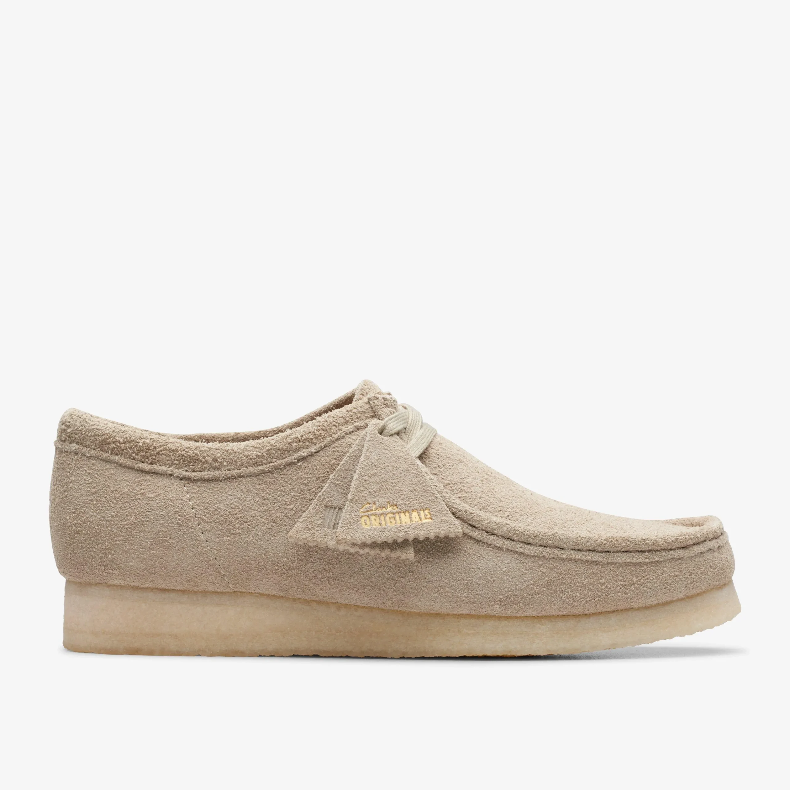 Clarks Wallabee Pale Grey Suede Discount