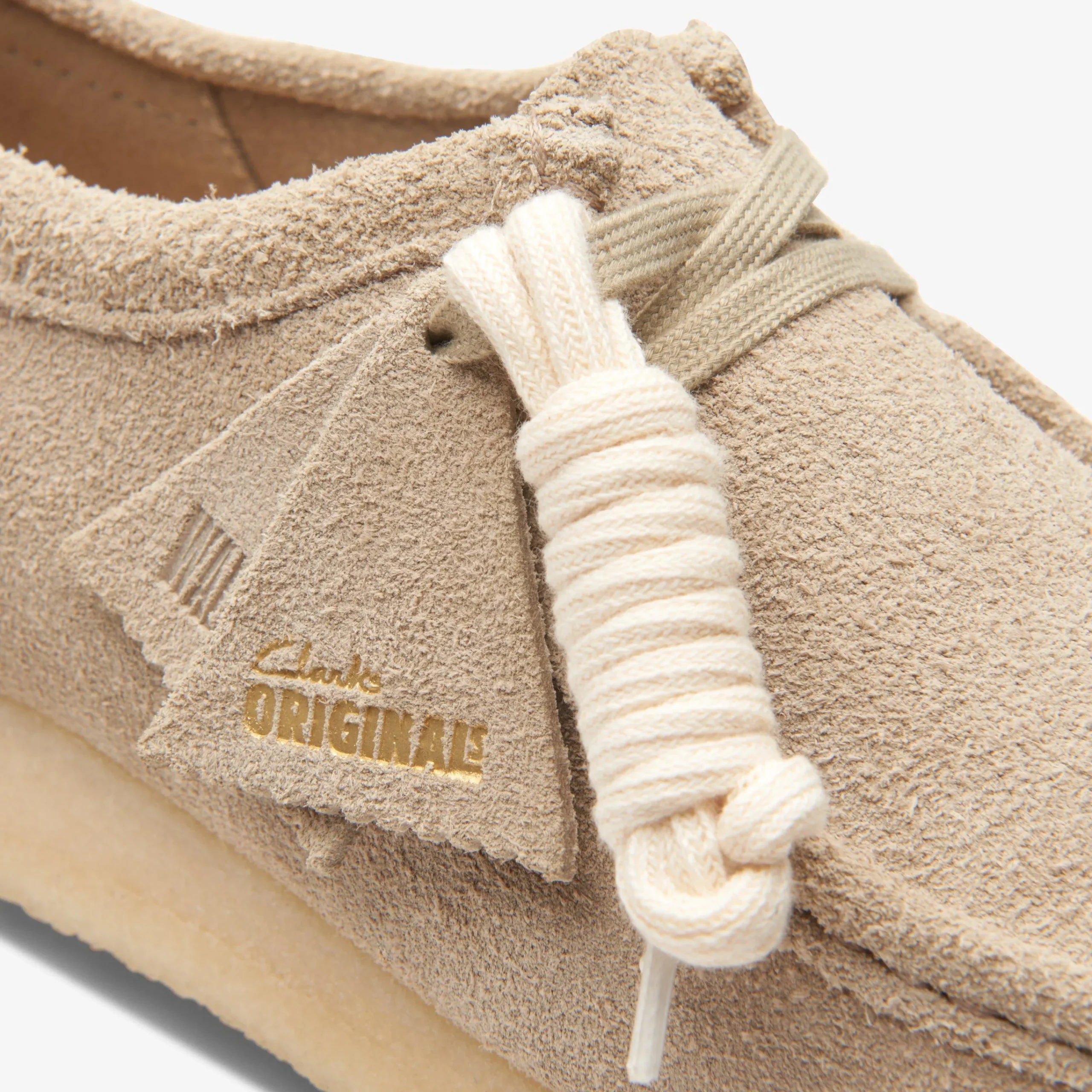 Clarks Wallabee Pale Grey Suede Discount
