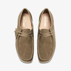 Clarks Wallabee Pale Khaki Suede Shop