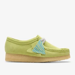 Clarks Wallabee Pale Lime Suede Shop