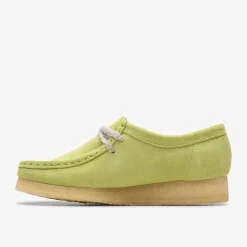 Clarks Wallabee Pale Lime Suede Shop