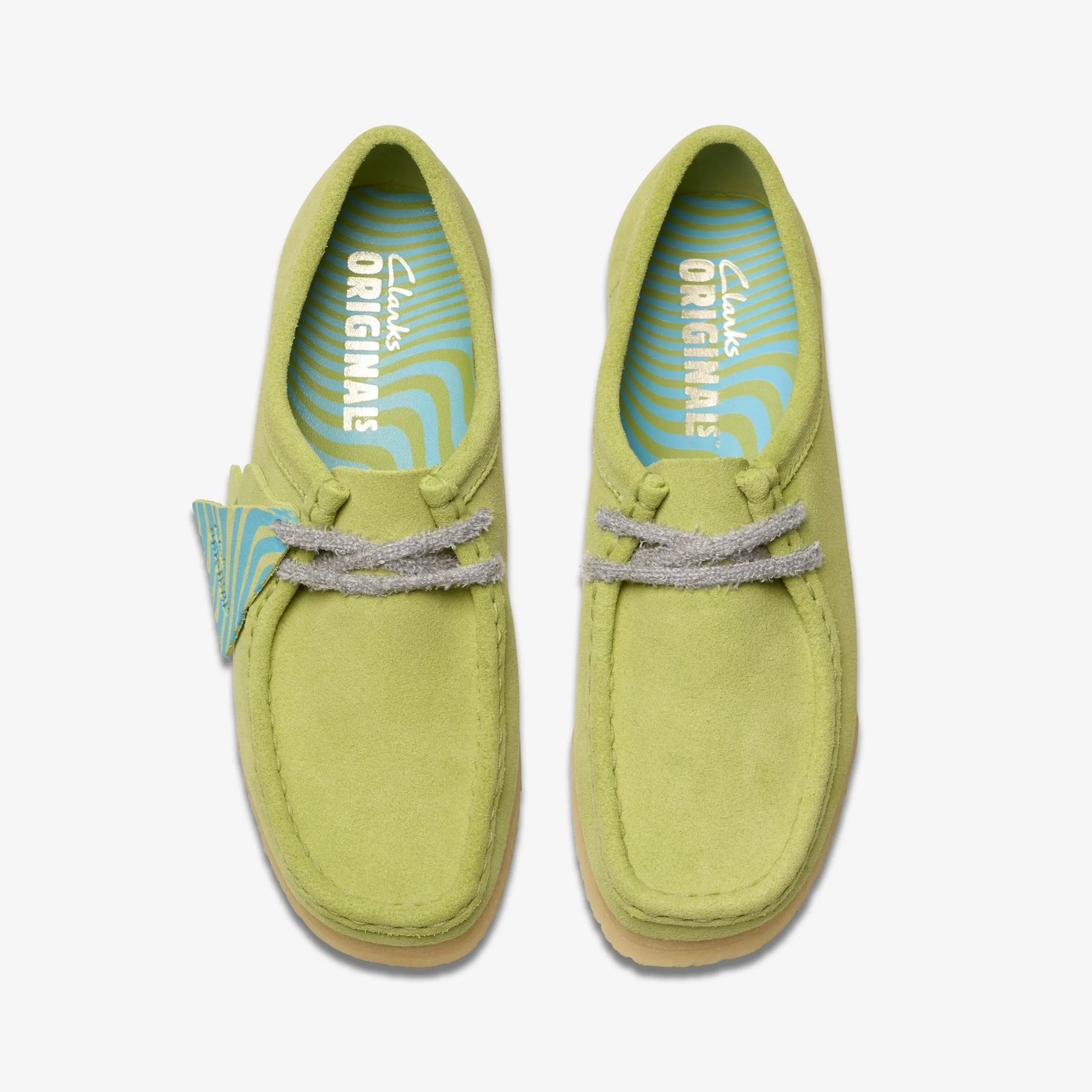 Clarks Wallabee Pale Lime Suede Shop