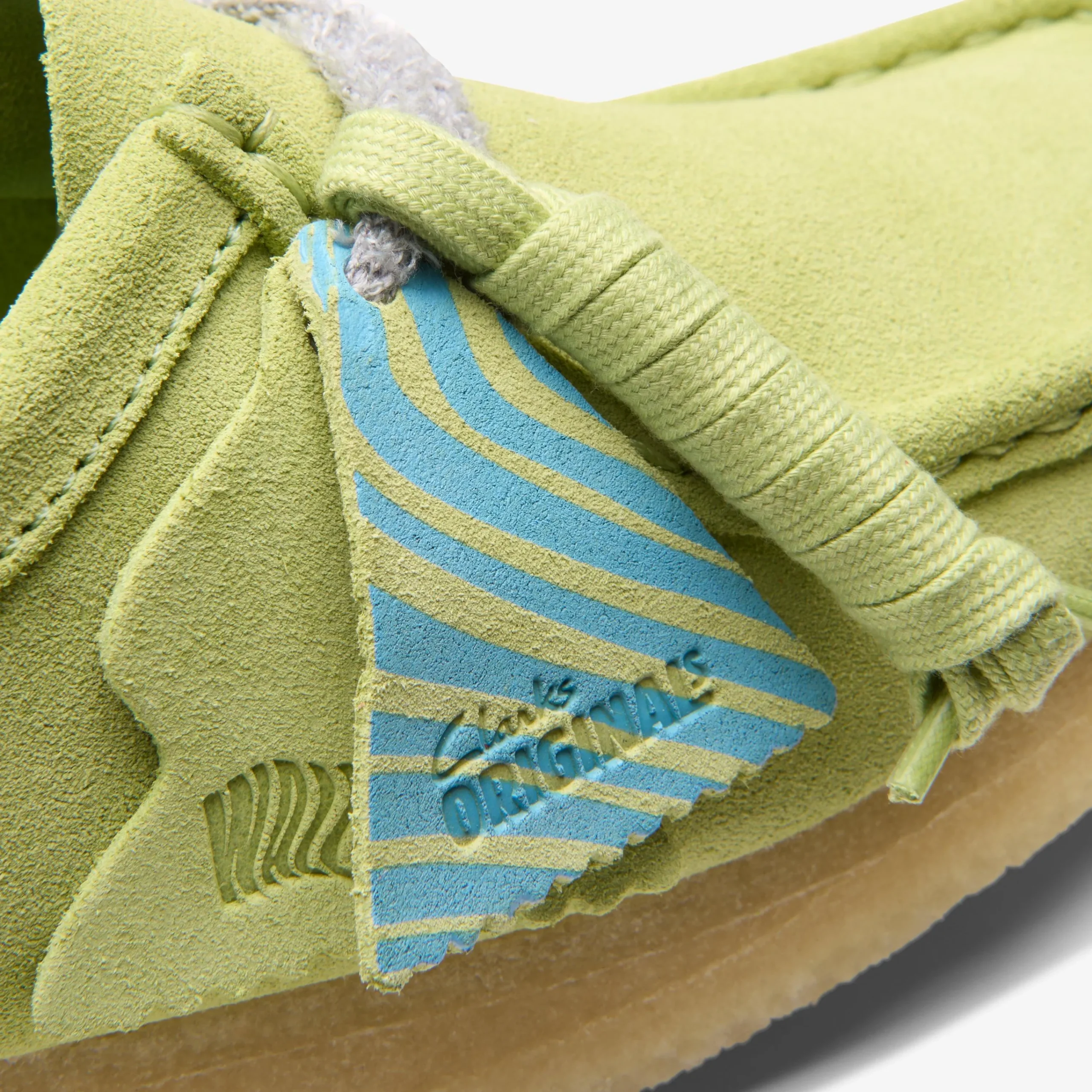 Clarks Wallabee Pale Lime Suede Shop