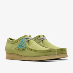 Clarks Wallabee Pale Lime Suede undefined Sale