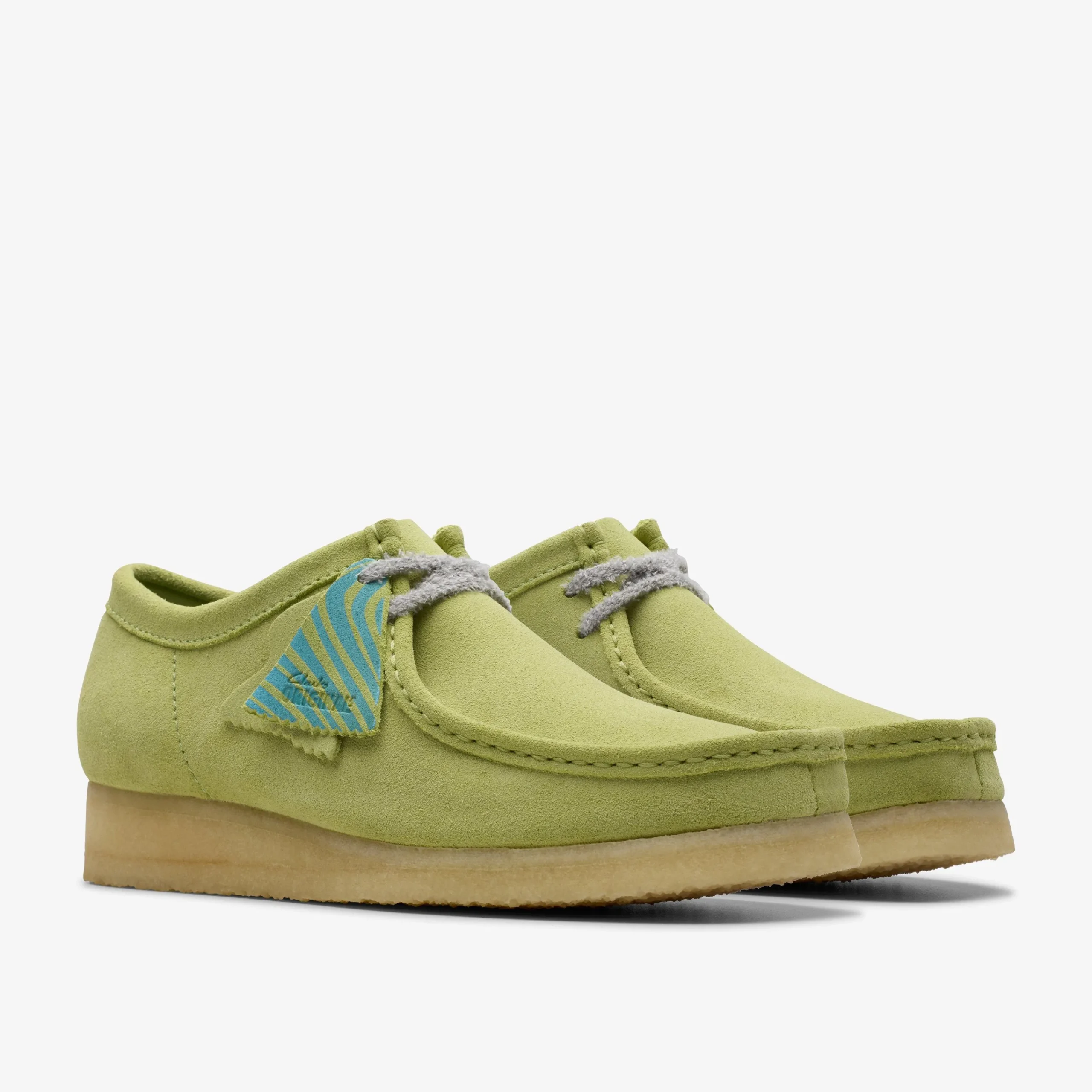 Clarks Wallabee Pale Lime Suede undefined Sale