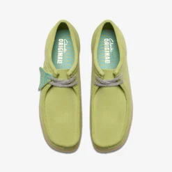 Clarks Wallabee Pale Lime Suede undefined Sale