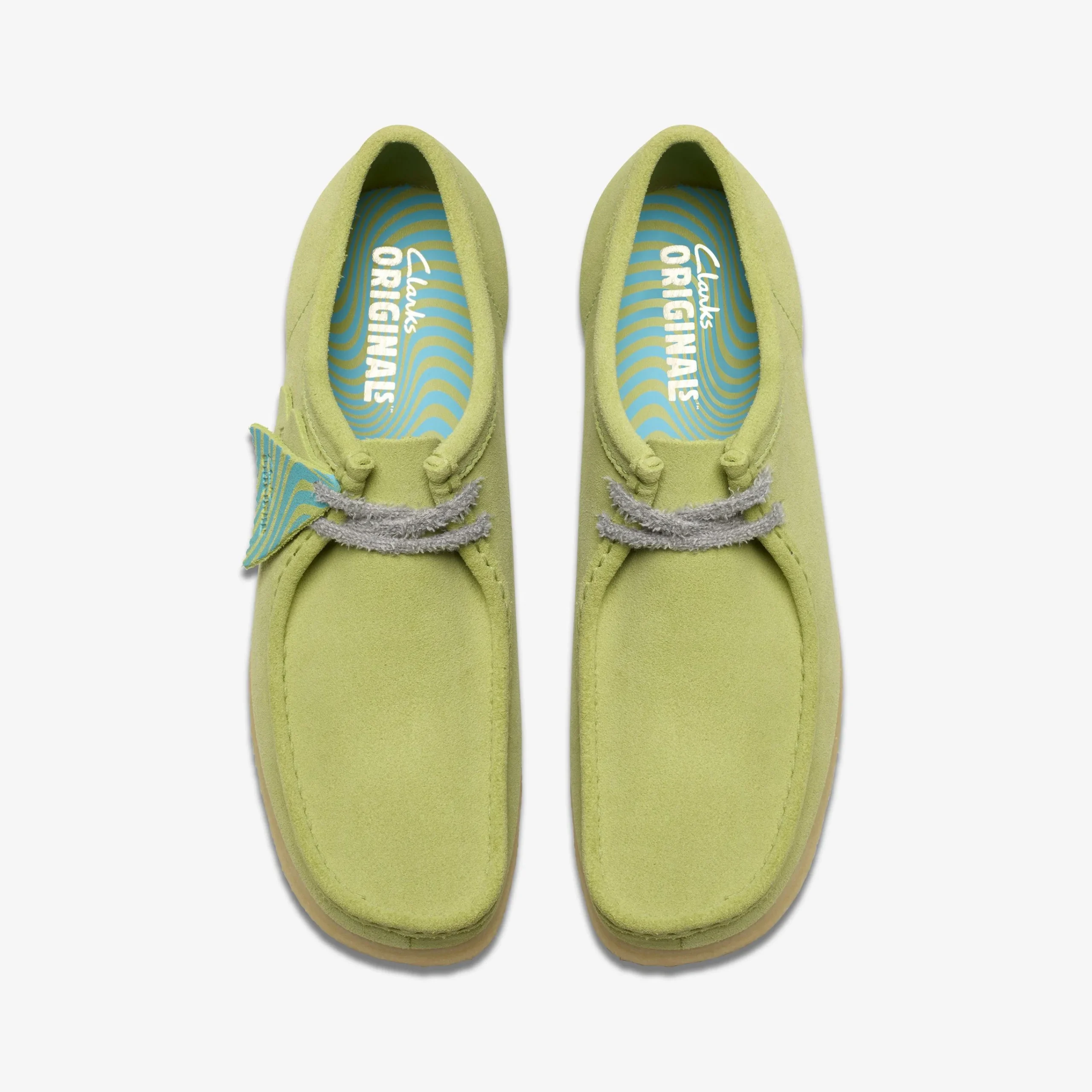 Clarks Wallabee Pale Lime Suede undefined Sale