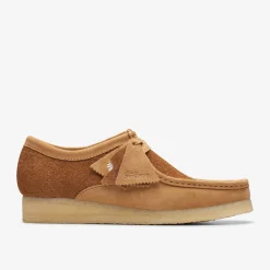 Clarks Wallabee Tan Combination undefined Cheap
