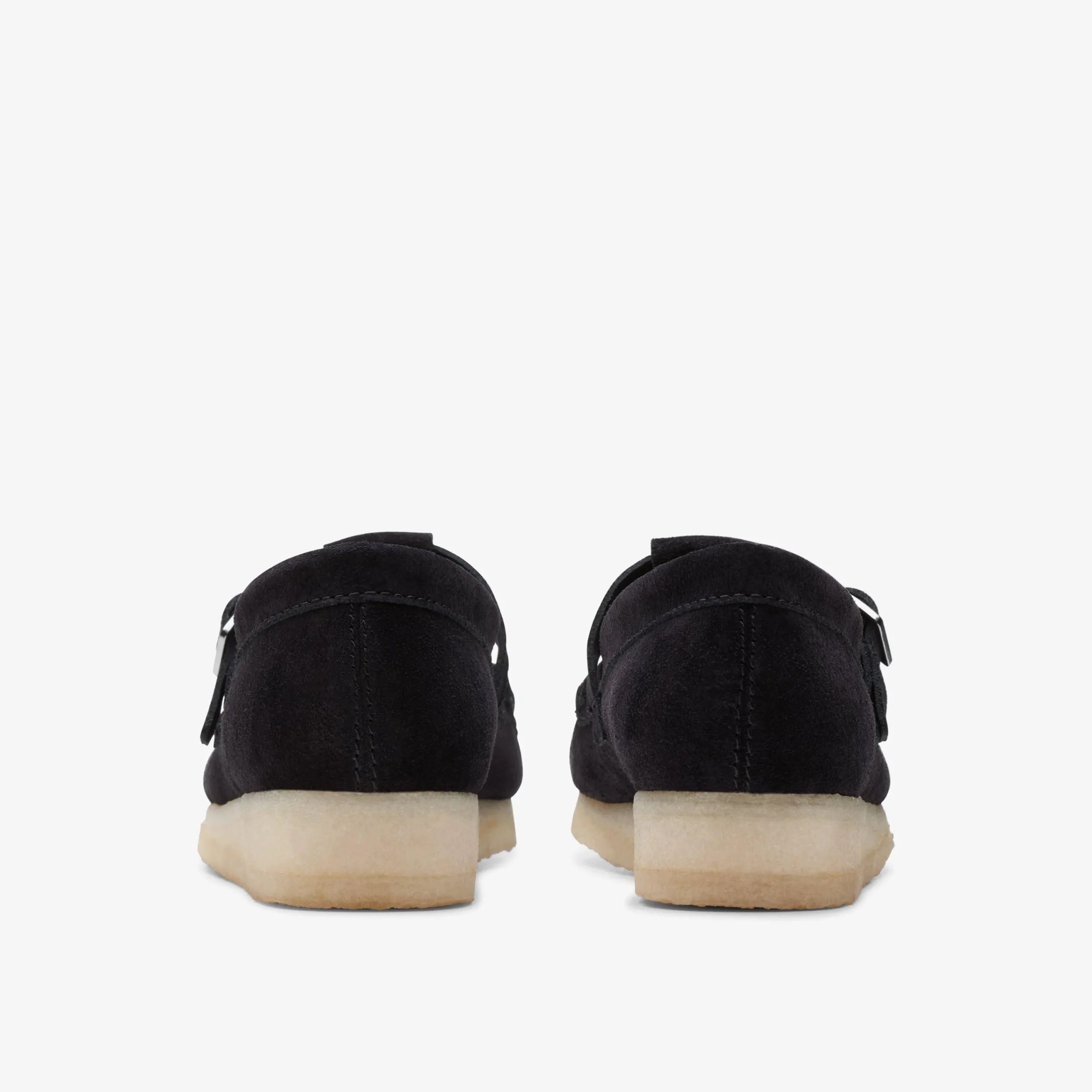 Clarks Wallabee T-Bar Black Suede Store