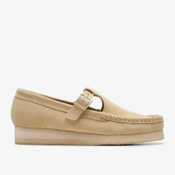 Clarks Wallabee T-Bar Maple Suede Hot