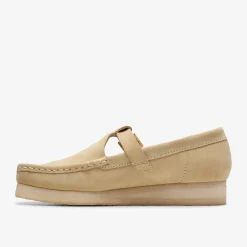 Clarks Wallabee T-Bar Maple Suede Hot