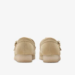 Clarks Wallabee T-Bar Maple Suede Hot