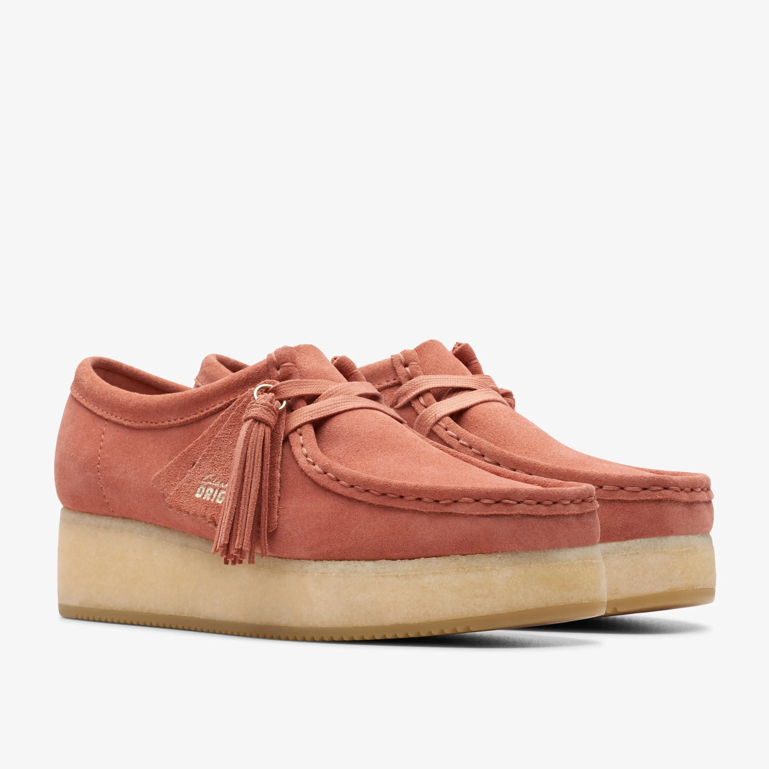 Clarks Wallacraft Bee Terracotta Suede Discount