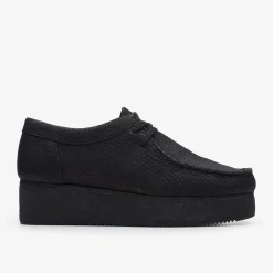 Clarks Wallacraft Lo Black Nubuck Shop