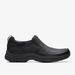 Clarks Walpath Step Black Leather Cheap