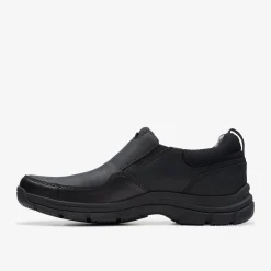 Clarks Walpath Step Black Leather Cheap