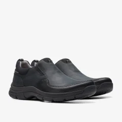 Clarks Walpath Step Black Leather Cheap