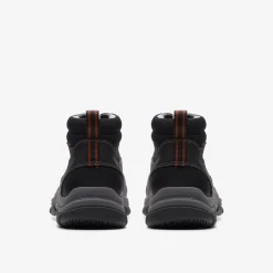 Clarks Walpath Zip Black Leather New