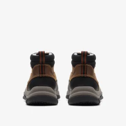 Clarks Walpath Zip Dark Tan Leather Outlet
