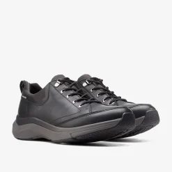 Clarks Wave 2.0 Vibe Black Leather Hot