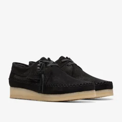 Clarks Weaver Black Suede New