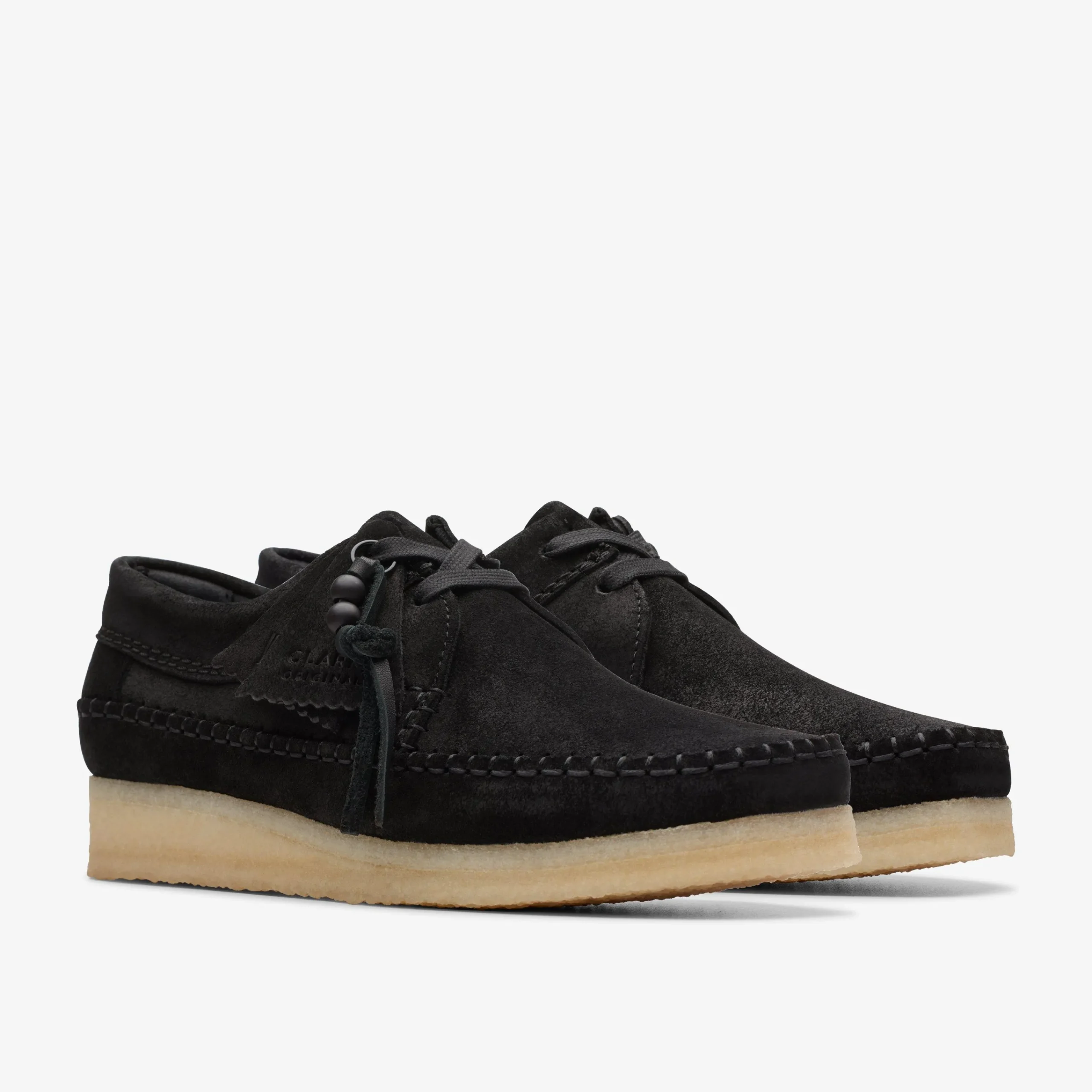 Clarks Weaver Black Suede New