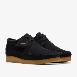 Clarks Weaver Black Suede Shop