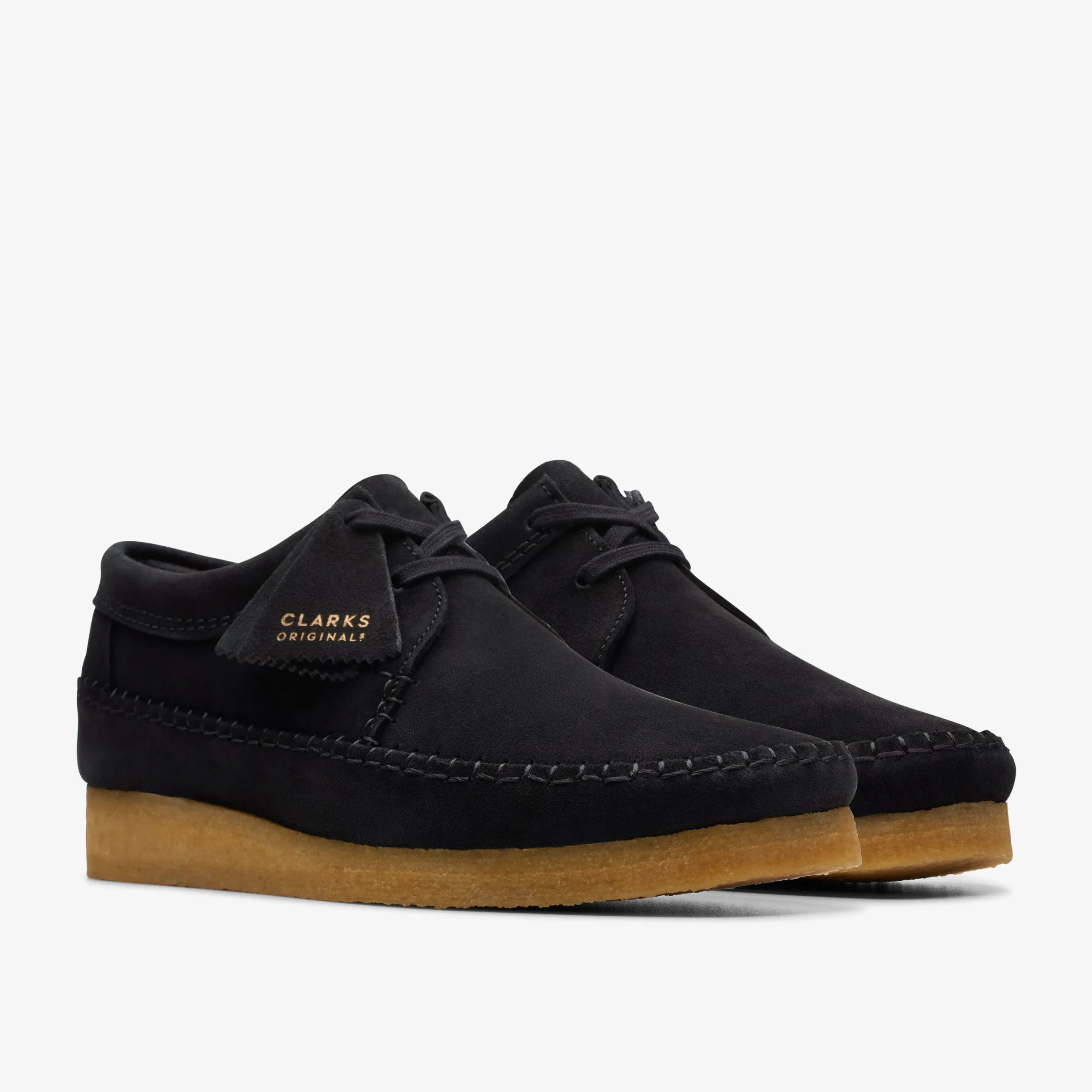 Clarks Weaver Black Suede Shop