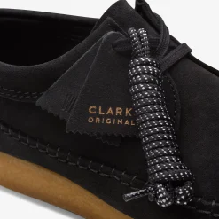 Clarks Weaver Black Suede Shop