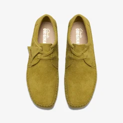 Clarks Weaver Olive Suede Discount