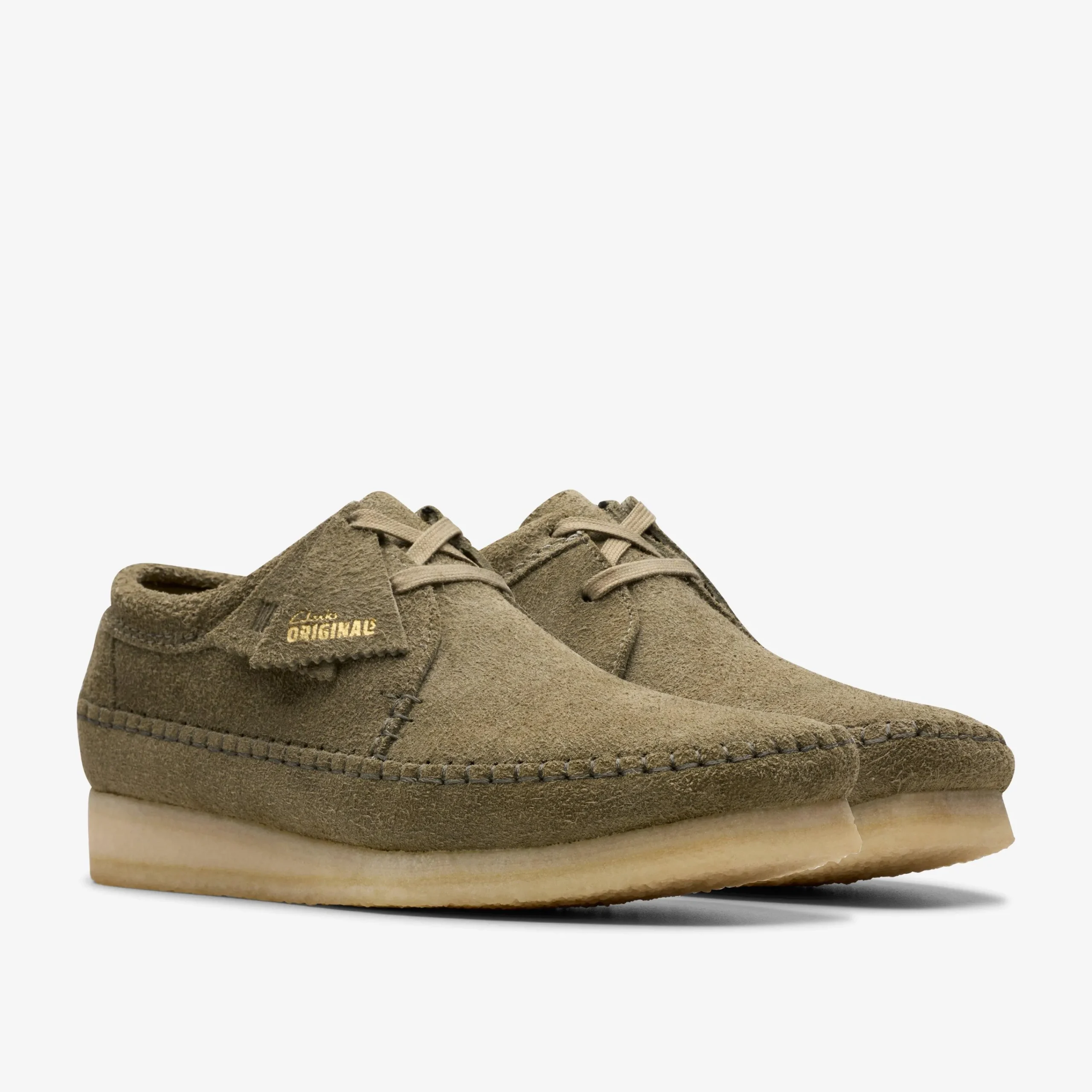Clarks Weaver Pale Khaki Suede Online
