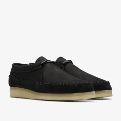 Clarks Weaver Tie Black Suede Sale