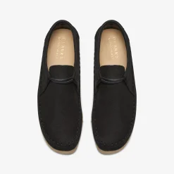 Clarks Weaver Tie Black Suede Sale