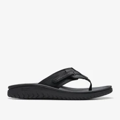Clarks WESLEY SUN Black Leather Cheap