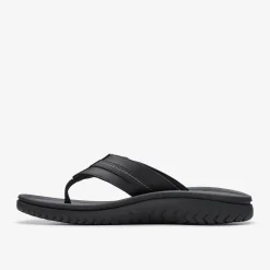 Clarks WESLEY SUN Black Leather Cheap